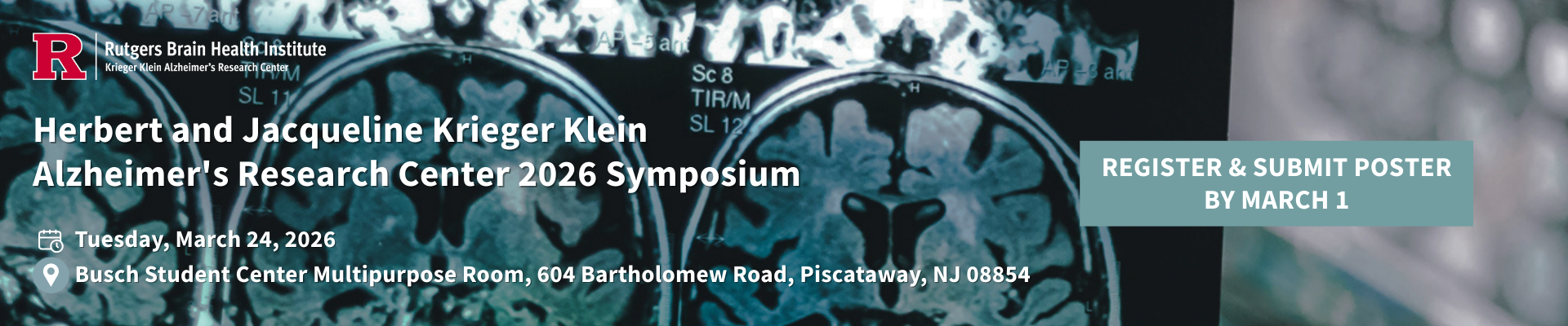 Herbert and Jacqueline Krieger Klein Alzheimer's Research Center 2026 Symposium - Tuesday March 24, 2026 - Register and Submit Your Poster by March 1